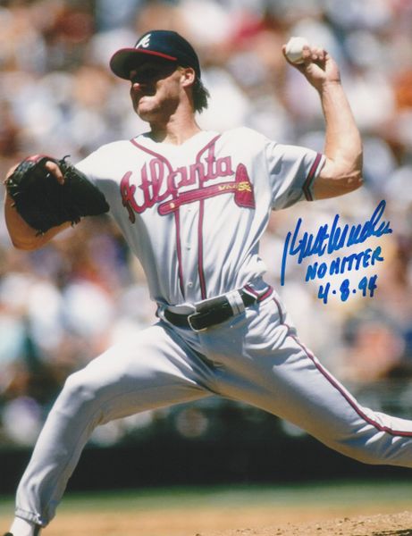 Kent Mercker autograph 8x10, Atlanta Braves, No Hitter 4-8-94 inscription