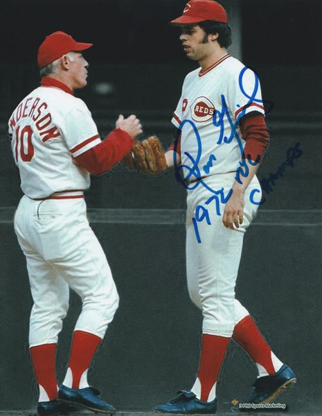 Ross Grimsley autograph 8x10, Cincinnati Reds, 1972 NL Champs