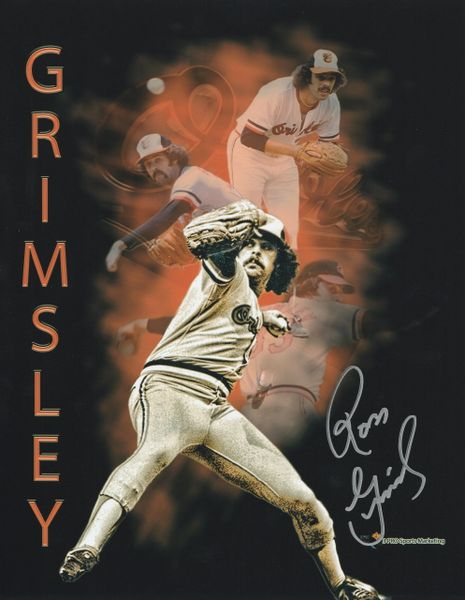 Ross Grimsley autograph 8x10, Baltimore Orioles