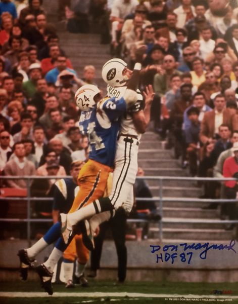 Don Maynard autograph 11x14 photo, New York Jets, HOF 87