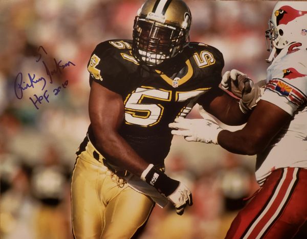 Rickey Jackson autograph 11x14, New Orleans Saints, HOF 2010