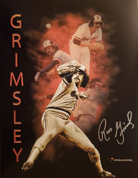 Ross Grimsley autograph 11x14, Baltimore Orioles