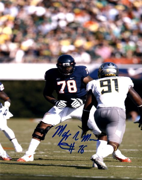 Morgan Moses autograph 8x10, UVA