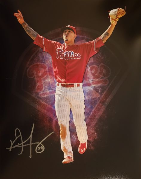Vince Velasquez autograph 11x14, Philadelphia Phillies