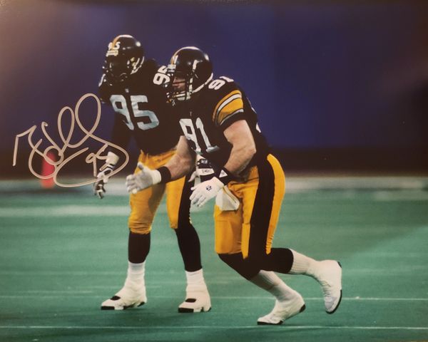 Greg Lloyd autograph 11x14, Pittsburgh Steelers