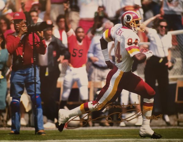 Gary Clark autograph 11x14, Washington Redskins, 70 Greatest
