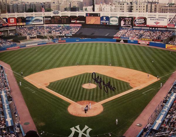 Rudy May autograph 11x14, New York Yankees, Yankee Stadium