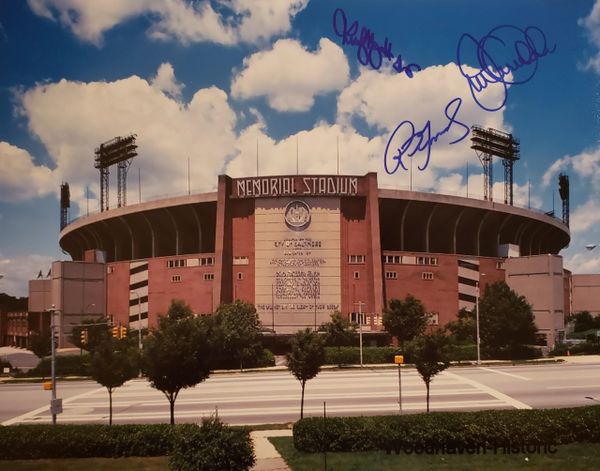 Orsulak/R. May/Grimsley autograph 11x14, Baltimore Orioles, Memorial Stadium