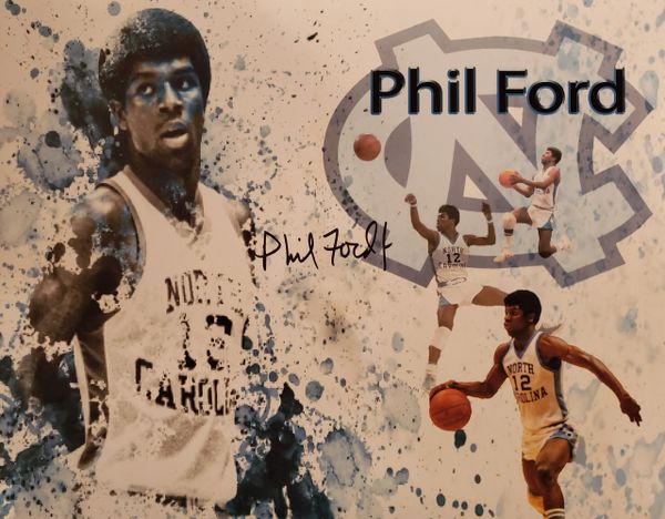 Phil Ford autograph 11x14, UNC Tar Heels