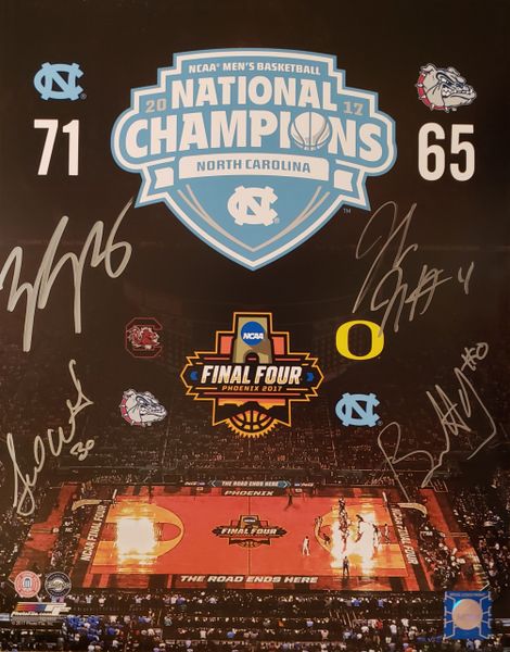 2017 UNC Seniors autograph 11x14, UNC Tar Heels