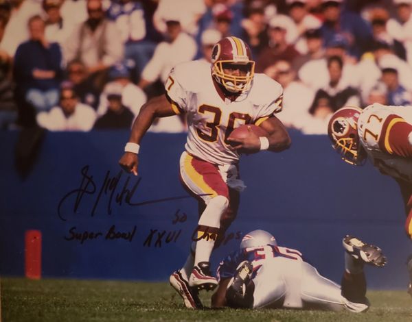 Brian Mitchell autograph 11x14, Washington Redskins, Super Bowl XXVI Champs