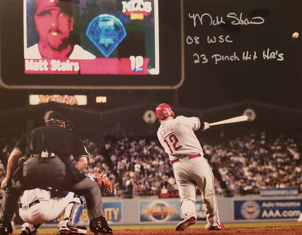 Philadelphia Phillies Matt Stairs Autographed Photo