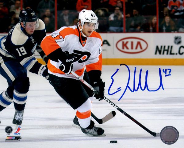 Eric Wellwood autograph 8x10, Philadelphia Flyers