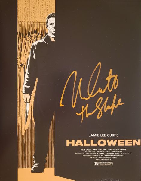 Nick Castle autograph 11x14, Halloween, The Shape