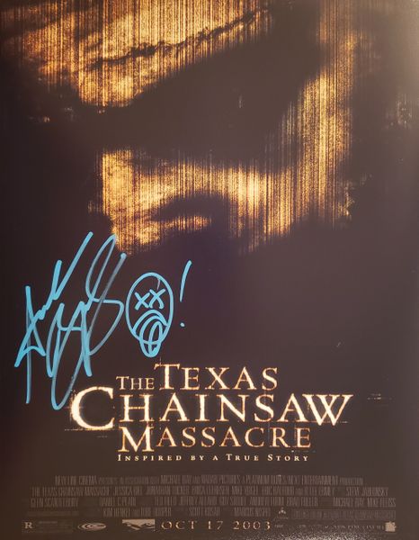 Andrew Bryniarski autograph 11x14, Texas Chainsaw Massacre