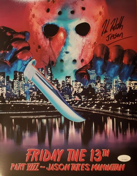 Kane Hodder autograph 11x14, Friday the 13th Part VIII, Jason Voorhees, JSA