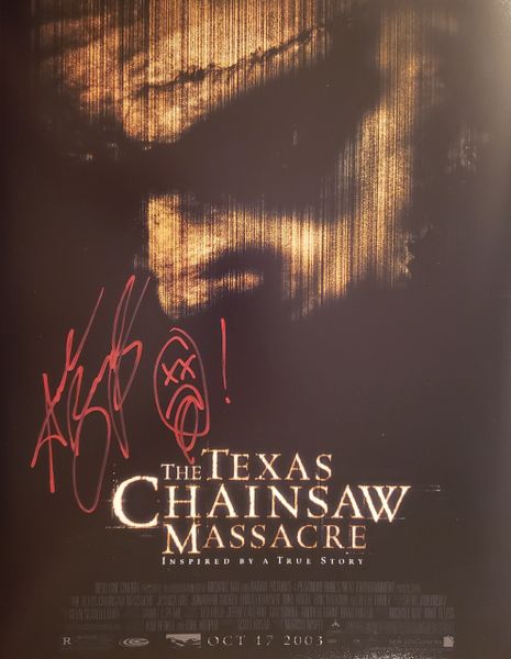 Andrew Bryniarski autograph 11x14, Texas Chainsaw Massacre, Leatherface