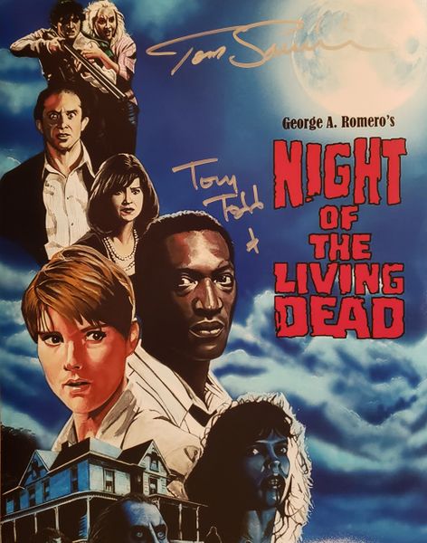 Tony Todd/Tom Savini autograph 11x14, Night Of The Living Dead