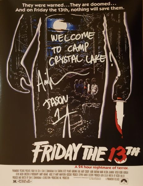 Ari Lehman autograph 11x14, Friday the 13th, Welcome To Camp Crystal Lake!