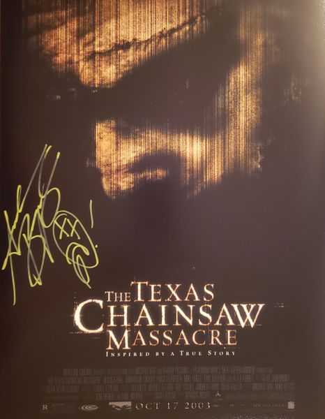 Andrew Bryniarski autograph 11x14, The Texas Chainsaw Massacre