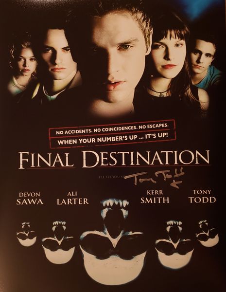 Tony Todd autograph 11x14, Final Destination