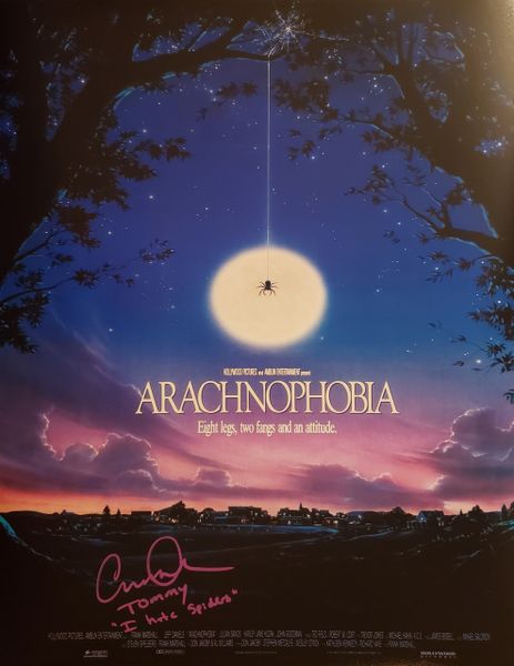 Garette Henson autograph 11x14, Arachnophobia, Tommy, cool inscription