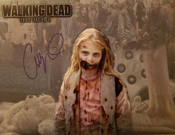 Addy Miller autograph 11x14, The Walking Dead