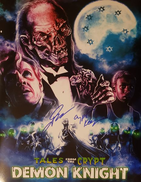 John Kassir autograph 11x14, Tales From The Crypt Demon Knight, Crypt Keeper