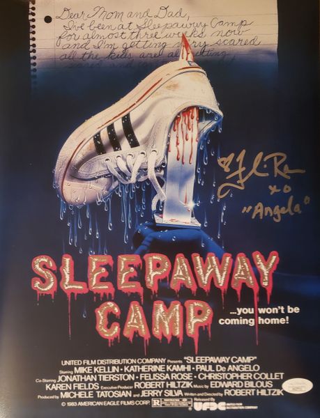 Felissa Rose autograph 11x14, Sleepaway Camp, Angela w/ JSA