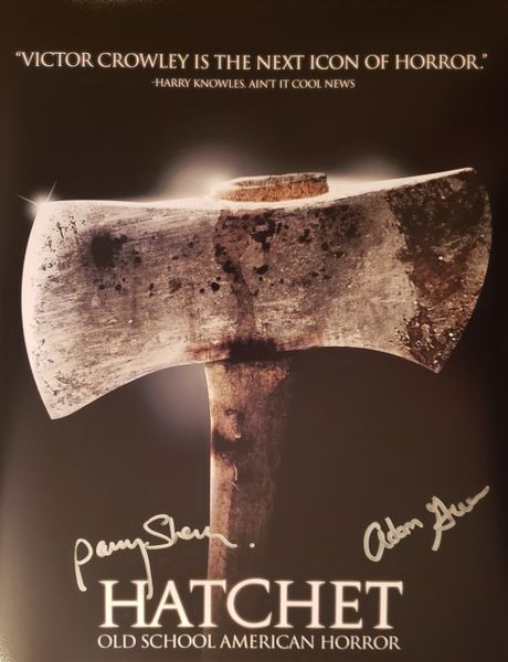 Parry Shen/Adam Green autograph 11x14, Hatchet