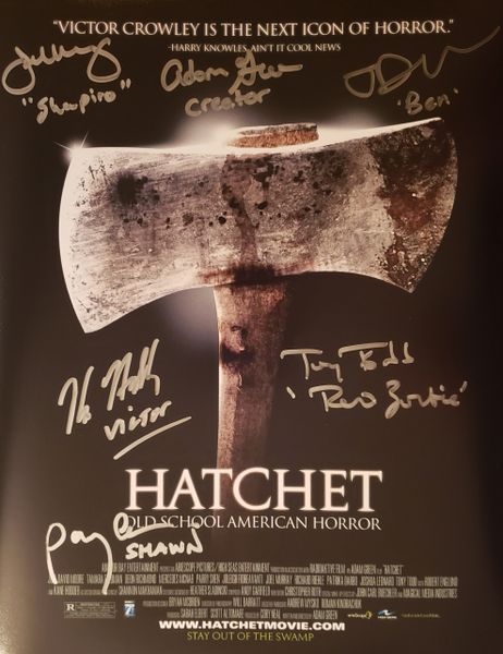 Murray/Green/Moore/Shen/Todd/Hodder autograph 11x14, Hatchet