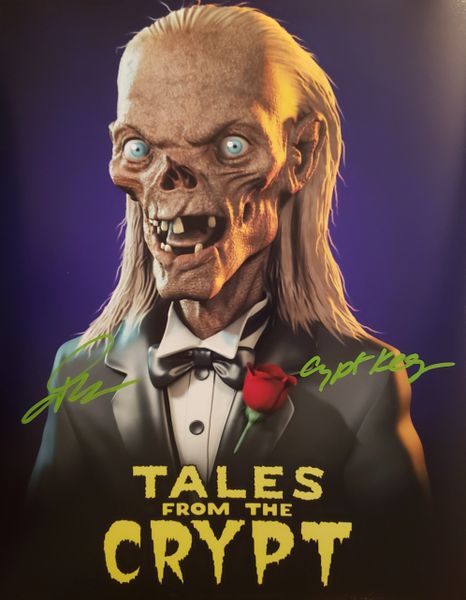 John Kassir autograph 11x14, Crypt Keeper, Tales From The Crypt