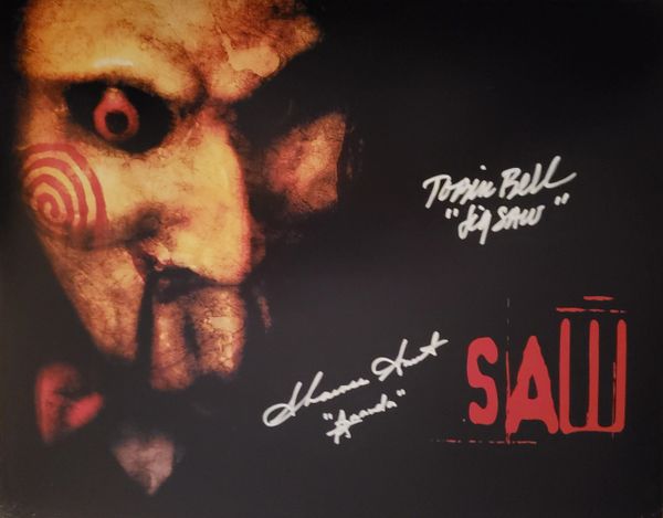 Tobin Bell/Shawnee Smith autograph 11x14, Saw