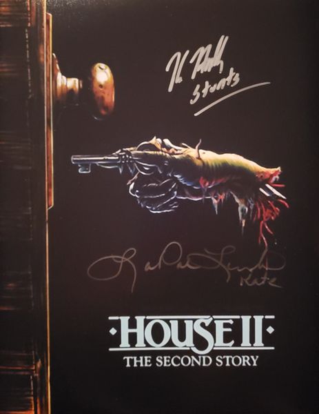 Kane Hodder/Lar Park Lincoln autograph 11x14, House II