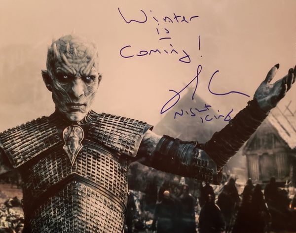Richard Brake autograph 11x14, Game of Thrones, 2 inscriptions!