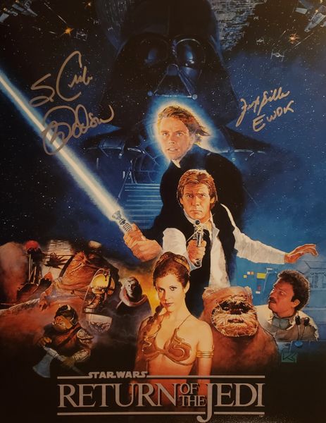 Mark Dodson & Felix Silla autograph 11x14, Star Wars Return of the Jedi