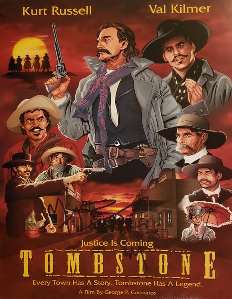 Michael Biehn autograph 11x14, Tombstone, Johnny Ringo
