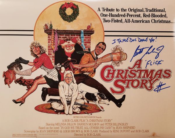 Scott Schwartz autograph 11x14, A Christmas Story, 2 inscriptions!