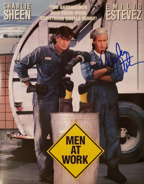Emilio Estevez autograph 11x14, Men At Work