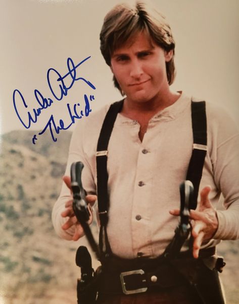 Emilio Estevez autograph 11x14, Young Guns, "The Kid"