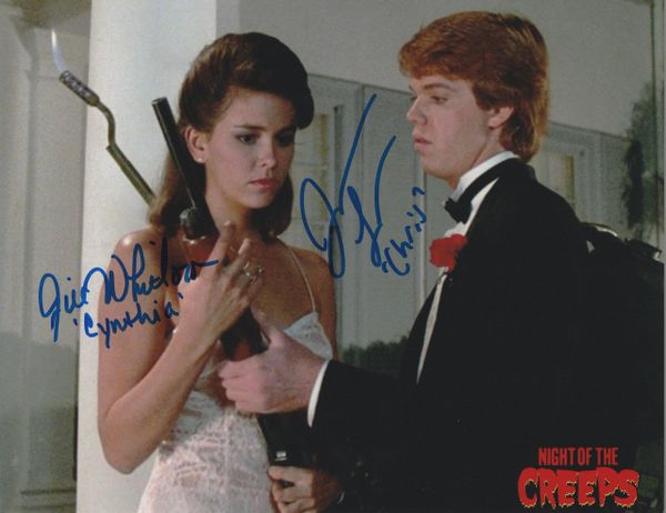 Jason Lively & Jill Whitlow autograph 8x10, Night Of The Creeps, character names