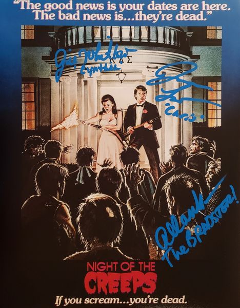Jason Lively/Jill Whitlow/Allan Kayser autograph 11x14, Night Of The Creeps