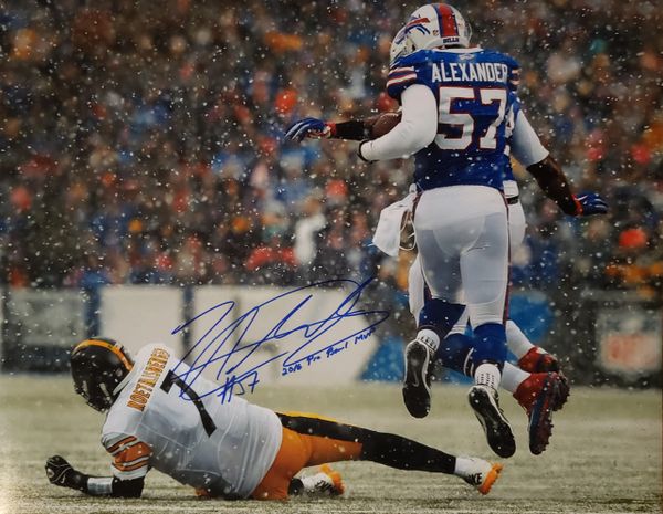 Lorenzo Alexander autograph 16x20, Buffalo Bills, Pro Bowl MVP
