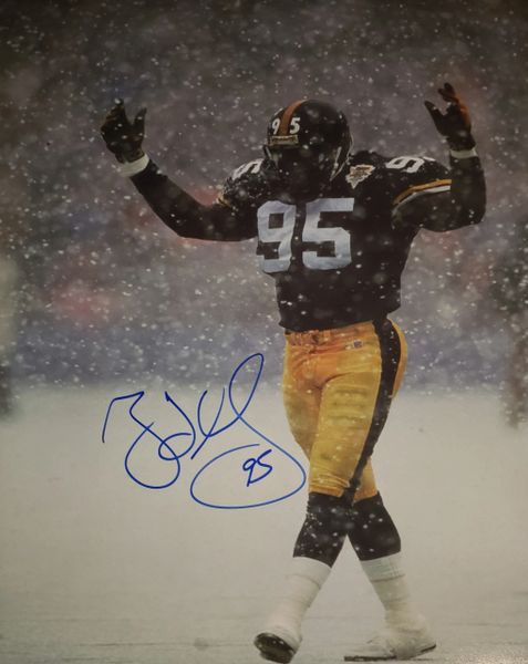 Greg Lloyd autograph 16x20, Pittsburgh Steelers