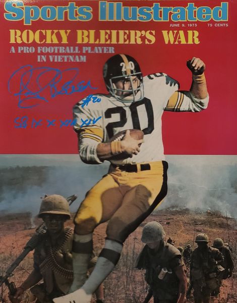 Rocky Bleier autograph 16x20, Pittsburgh Steelers, SB Champs