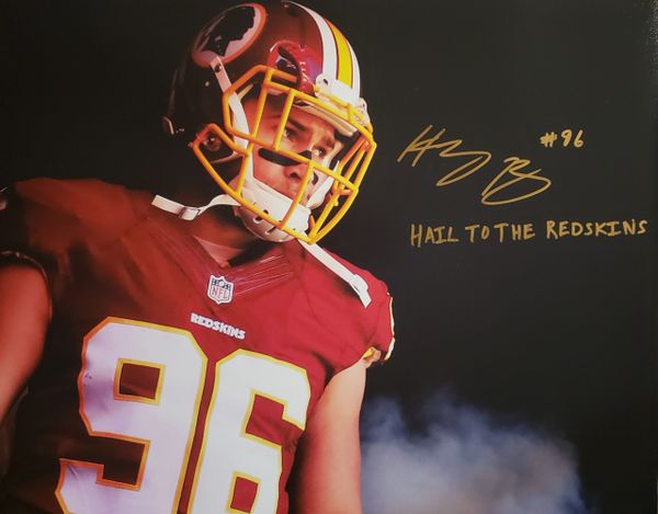 Houston Bates autograph 16x20, Washington Redskins, Hail To The Redskins