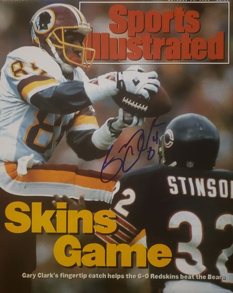 Gary Clark autograph 16x20, Washington Redskins