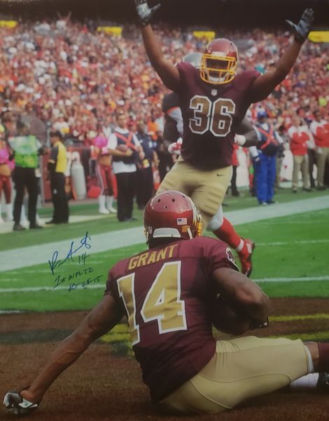 Ryan Grant autograph 16x20, Washington Redskins, 1st NFL TD