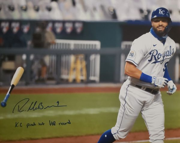 Ryan McBroom autograph 16x20, Kansas City Royals, KC PH HR