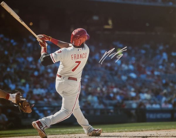 Maikel Franco autograph 16x20, Philadelphia Phillies